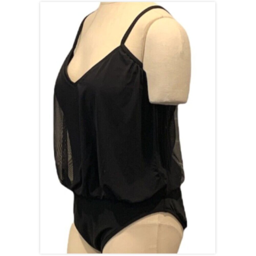 Shape FX SWIM One-Piece Swimsuit Plus Size‎ 14 Black #207C